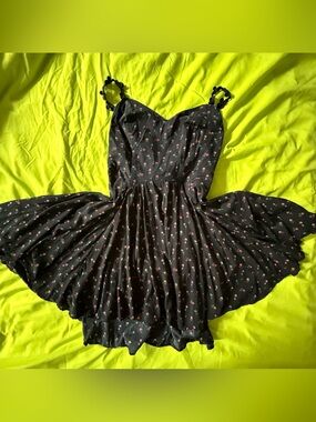 KIMCHI BLUE size S strappy lace-up sundress Urban Outfitters Hipster
